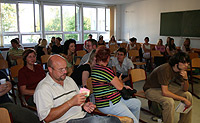 Zuhörer bei der Lesung im Oberstufenzentrum Oranienburg am 14.09.2006